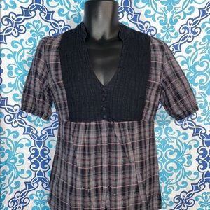 BKE Buckle Womens Size Small Multicolor Button Top